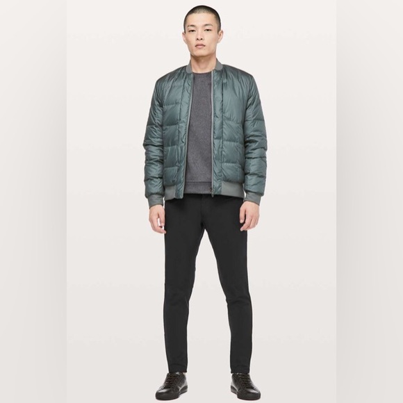 Inseam 33” Lululemon Grey Black (Stoney color?) 32” Waist ABC Pants Skinny - Picture 2 of 16